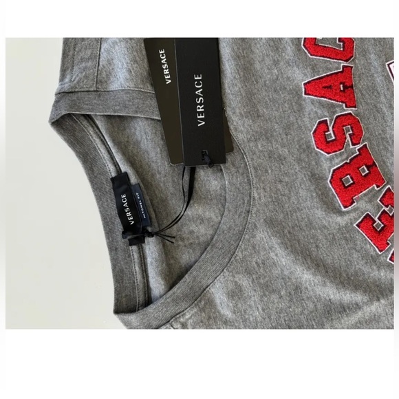 Versace Embroidered Varsity T-shirt - Picture 5 of 8